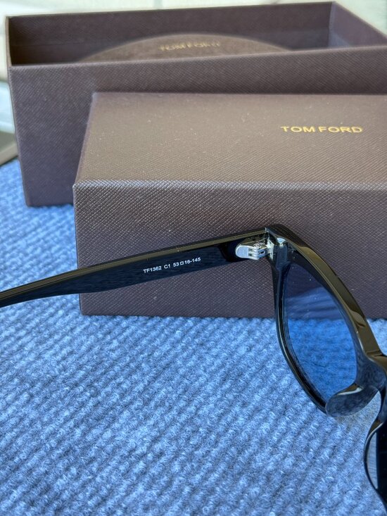 Tom Ford Black Sunglasses with Gold Accents main image 5